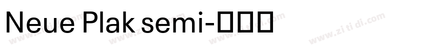 Neue Plak semi字体转换
